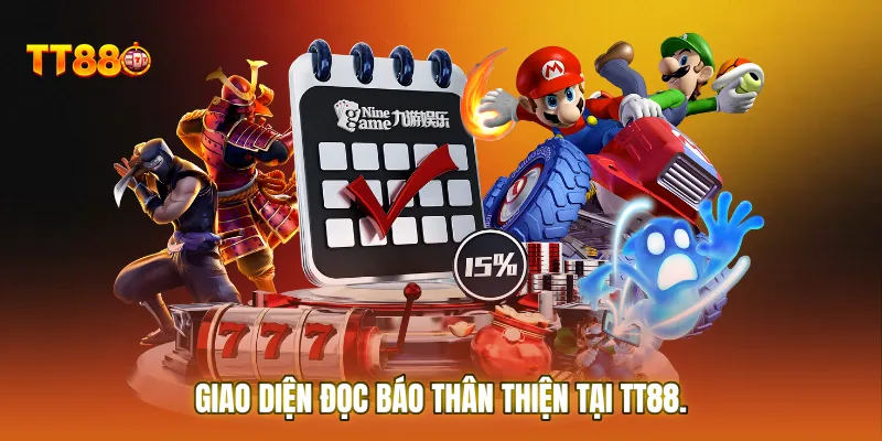 Giao diện đọc báo thân thiện tại TT88